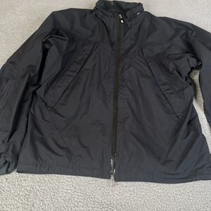 66 Degrees North Iceland Jacket Womens XL Black Windbreaker Full Zip Event Mesh